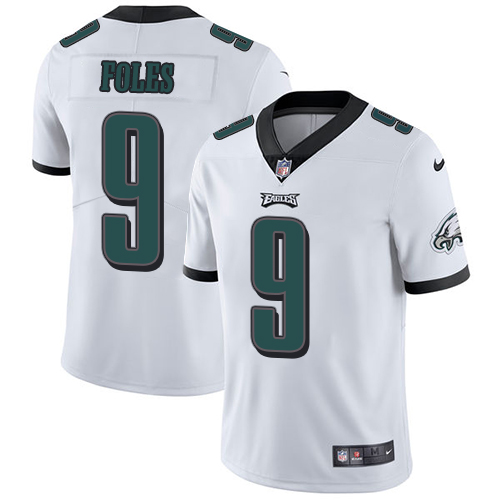 Nike Eagles #9 Nick Foles White Men's Stitched NFL Vapor Untouchable Limited Jersey